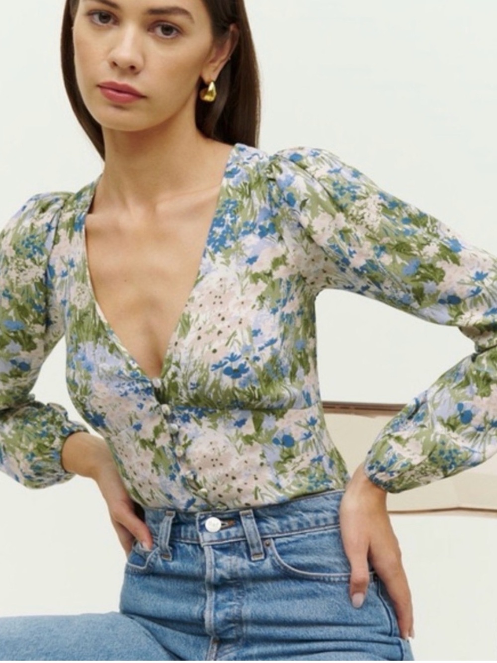 Reformation Nell Blouse